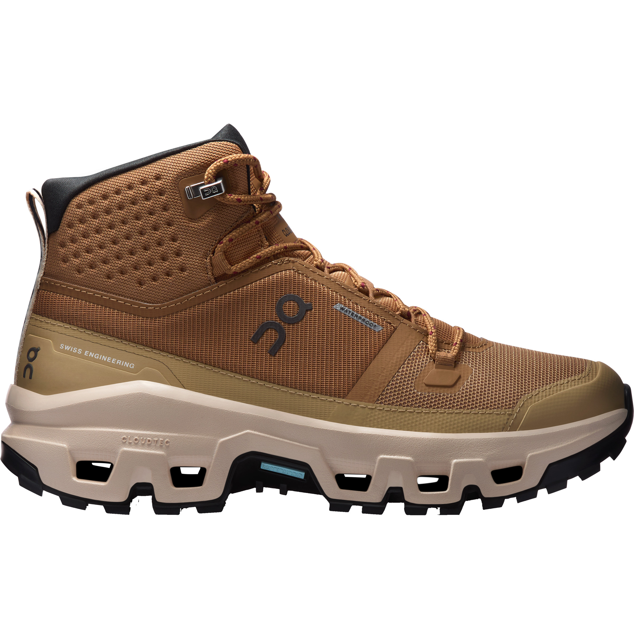 On Cloudrock Mid WP Damen Wanderschuhe braun Größe 37.5 Trekking Wasserdicht