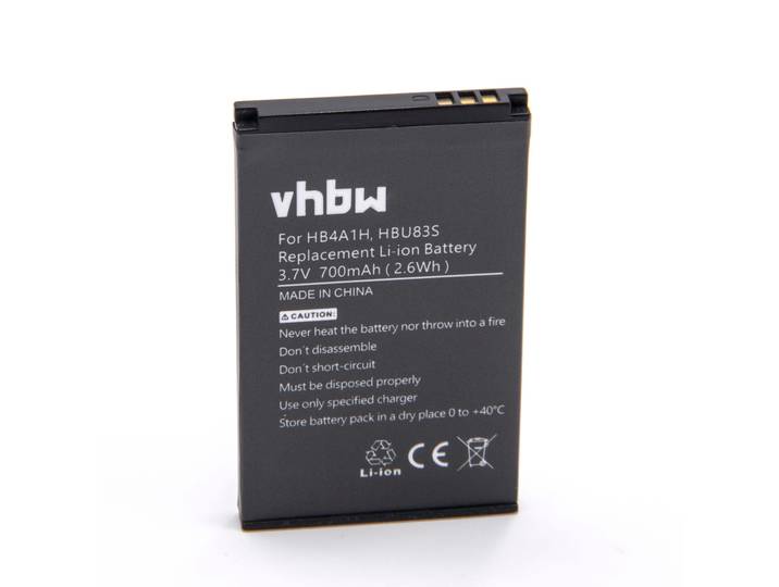 Li-Ion batterij - 700mAh (3.7V) voor mobiele telefoon, smartphone, telefoon vervangt Vodafone HBU83S
