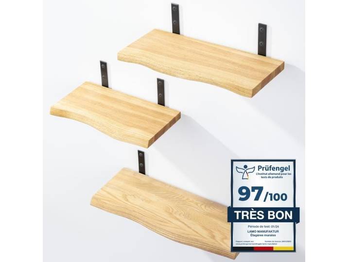 Étagère murale en bois LAMO Manufaktur 42-36-30cm - Rustique - Campagne