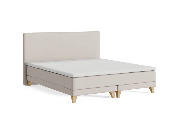 Boxspringbett President beige Stoff 180 x 200 cm - Möbel Konfigurator: Traummöbel individuell zusammenstellen - Boxspringbett
