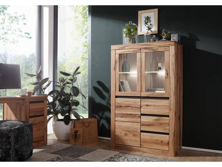 Buffet 95x42 Chênes sauvage et lombard huilé Bois naturel MONTREUX #123