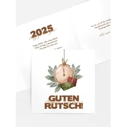 Neujahrskarten selbst gestalten mit Spruch und Fotos im Onlinedesigner bei Meine-Kartenmanufaktur.de