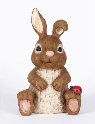 Hi-Line Gift Ltd. Rabbit Sitting With Ladybug