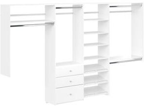 Easy Track Dual Tower Deluxe Closet Kit