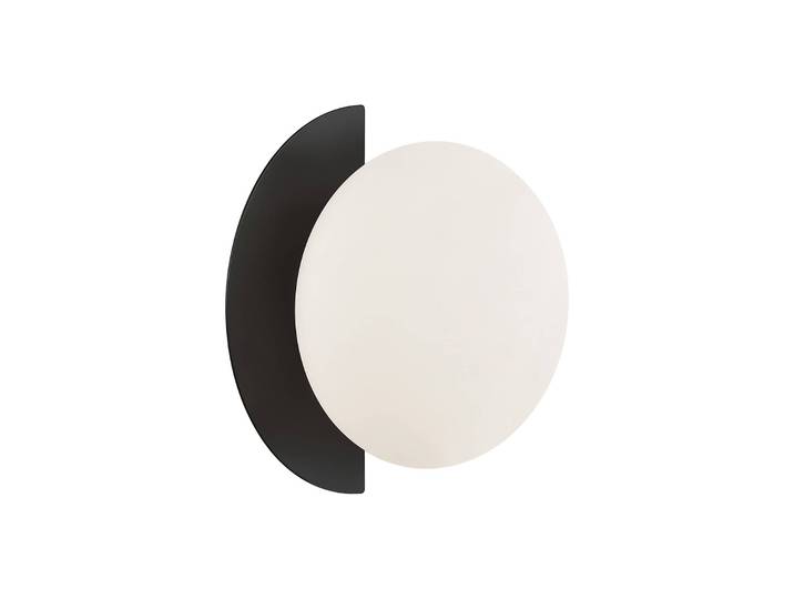 Viokef Wandleuchte Darcy, dimmbar, schwarz, für Wohn- / Esszimmer, Metall, Modern