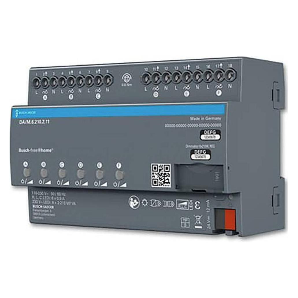 Busch-Jaeger Dimmaktor 6-fach REG DA/M.6.210.2.11 (Dimmaktor) (2CKA006220A0730)