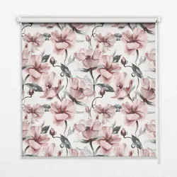 INNENROLLO - Fensterrollo - Rollo - 80x140 cm - Rosa Blüten