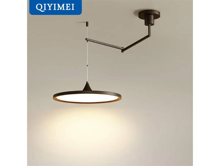 QIYIMEI Lustres LED modernes pour salon, salle à manger, cuisine, lampes suspendues, éclairage intérieur, décoration de la maison, bras réglable