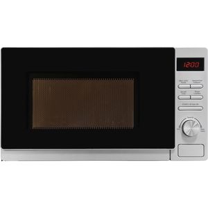 Exquisit Mikrowelle MW 2070-3 GDI si, mit 1000 Watt Grill, 700 Watt, silber, mit Drehteller, Garraum 20 Liter