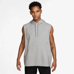 NIKE NAC Dri-FIT Fleece ärmelloser Hoodie Herren 077 - lt smoke grey/htr/lt smoke grey M