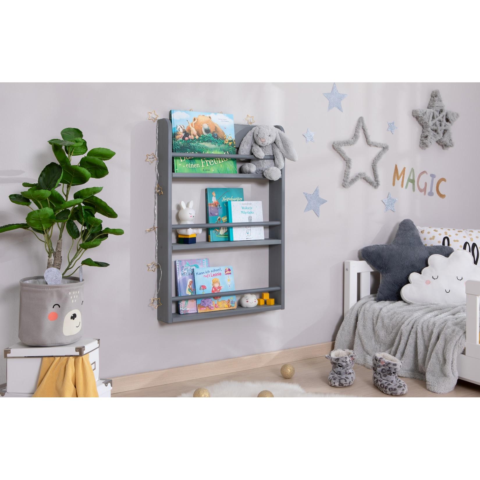 TiCAA Kinder Bücherregal Toni 55x80 & 60x130