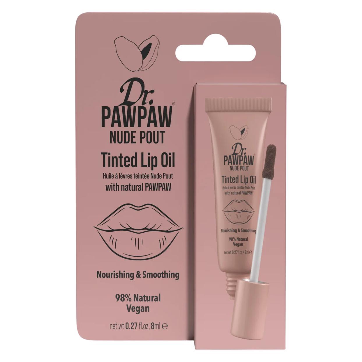 Dr. PawPaw vegan & tierversuchsfrei, für natürlichen Glanz & Feuchtigkeit, Lippenöl, Nude Pout, 8 (Lippenöl, 8 ml) (74847805)