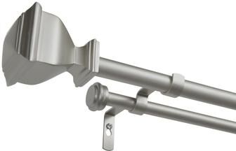 ATI Home Napoleon Double Curtain Rod and Finial Set