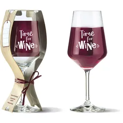 Weinglas ""Time for Wine""