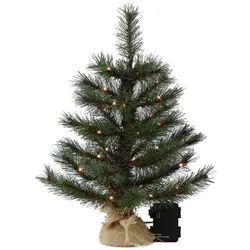 Gartenpirat Kleiner Künstlicher Weihnachtsbaum 45 cm beleuchtet batteriebetrieben