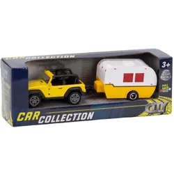 City Mini Die Cast Car Met Caravan 1:50 PB 4 Ass