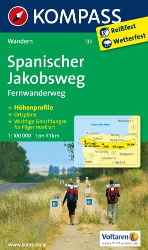 Spanischer Jakobsweg: Fernwanderweg. GPS-genau. 1:100000 - Preis vom 09.10.2026 07:28:09 h