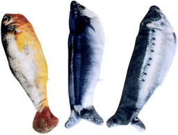 Inspire Curations WiggleCatch Motion Sensor Flapping Fish Cat Toy three Pack