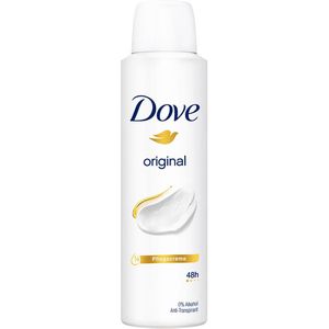 Dove Antitranspirant Original, 48h Schutz, für Damen, ohne Ethylalkohol, Spray, 150 ml