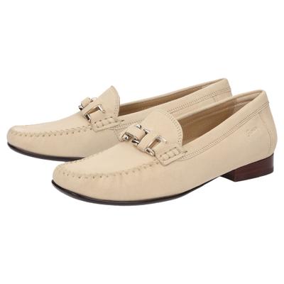 Slipper SIOUX "Cambria", Damen, Gr. 37 (UK 4), beige, Obermaterial: 100% Ziegenveloursleder GOVL. 100% Gummi rubber., Schuhe Slipper