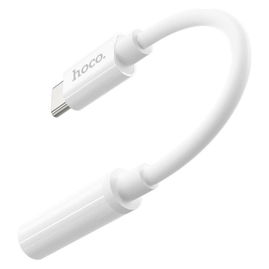 Hoco - Audio Cable Adapter (LS30) - Type-C to Jack 3.5mm - White (HOCO)