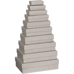 Stewo, Geschenkverpackung, Geschenkboxen mit Deckel One Colour 10-teilig, Grau