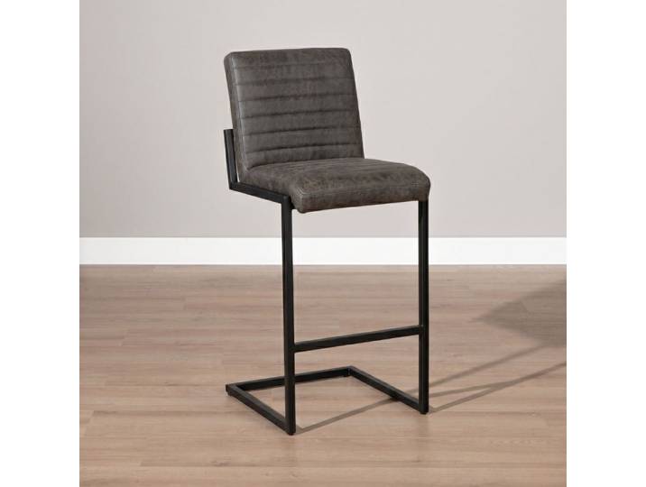 Bronx71 Barhocker Eco-Leder Block anthrazit 79 cm