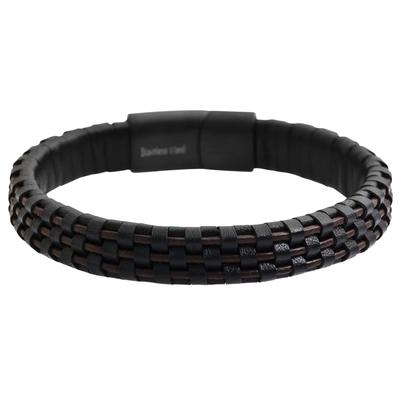 Armband ADELIA´S "Armband aus Leder 21 cm", schwarz, Armbänder, Damen, 21cm, Leder, Armband, Ideal zum Verschenken – schlicht und stilvoll