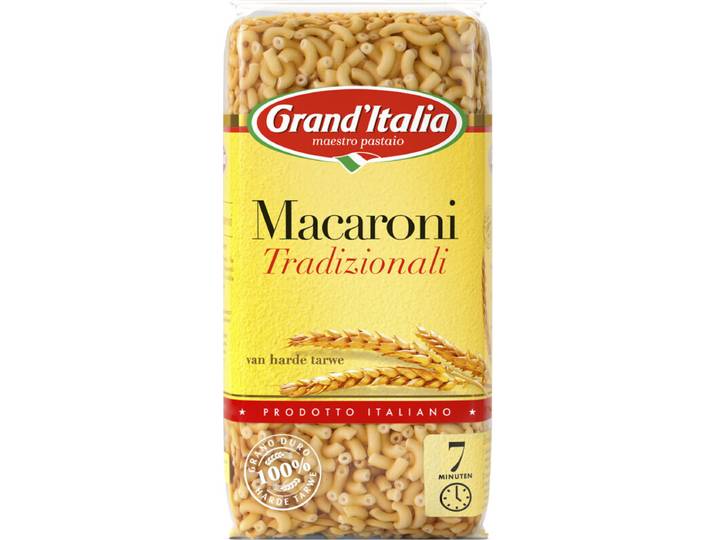 Grand'Italia Traditionele Macaroni - 500 g