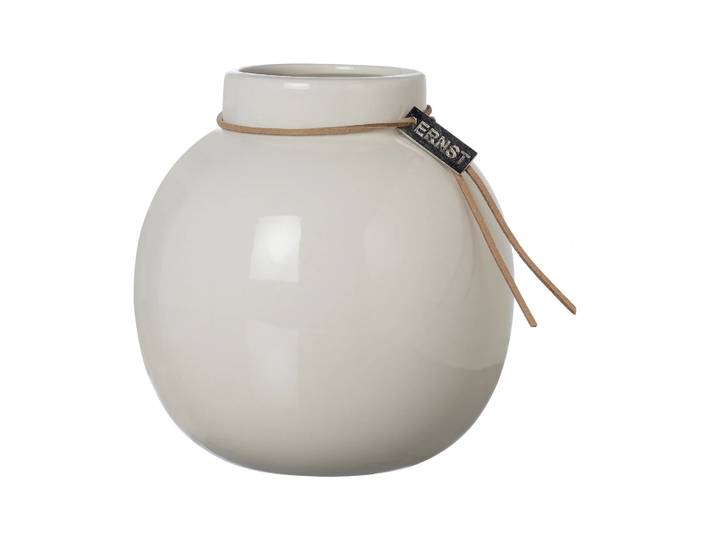 ERNST Vase Ernst émaillé blanc Ø22 cm