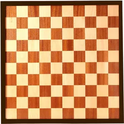 Longfield Eingelegtes Schach-/Damebrett, 47 cm, in Schrumpffolie
