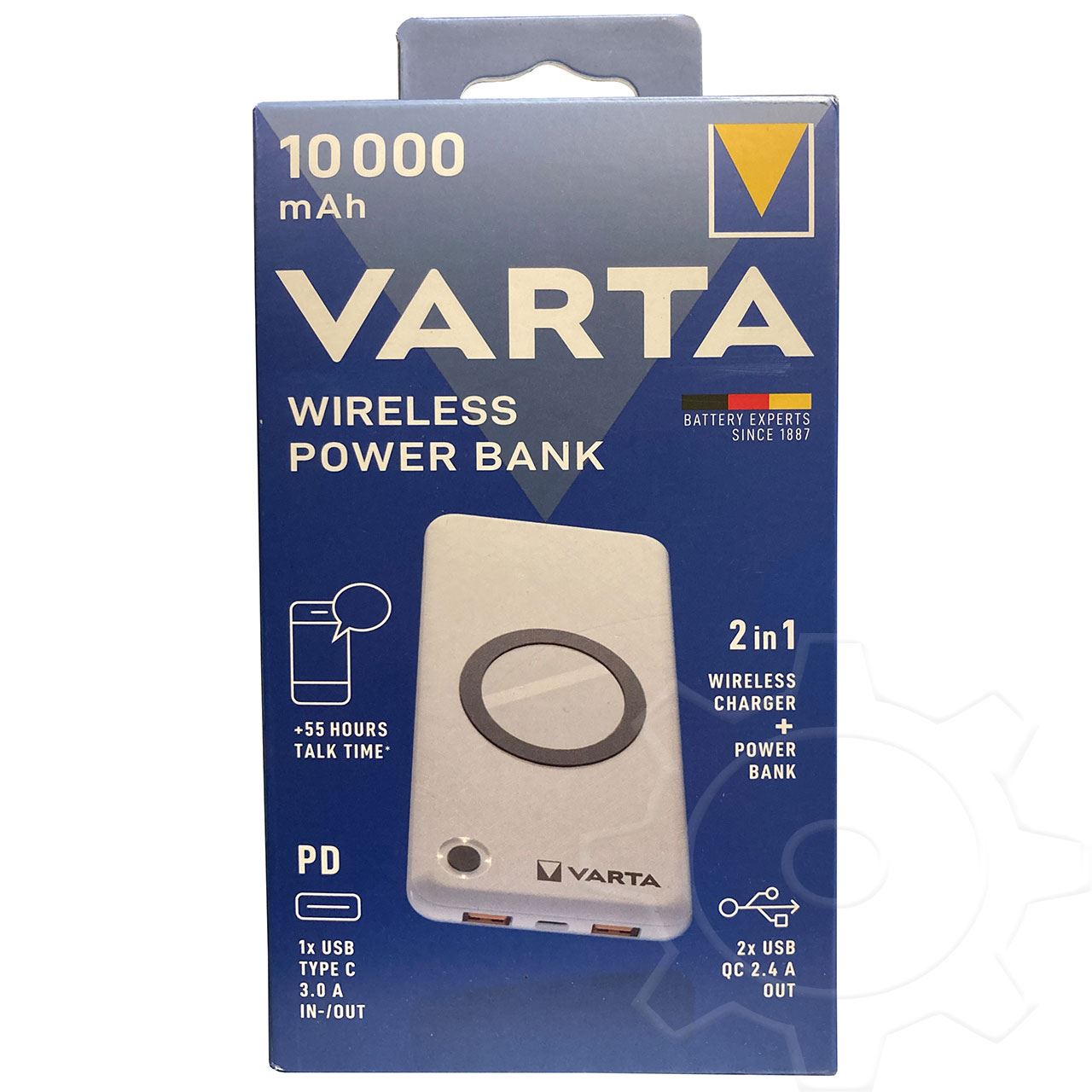 Varta Wireless Power Bank 10.000mAh + Ladekabel