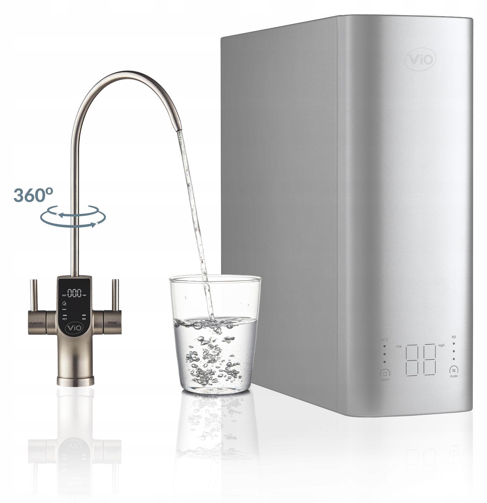 SYSTEM FÜR UMINVERSE OSMOSE VIO AW-RB08-1200T MIT LED-HAHN - LEISTUNG 3,1 l/min