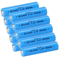 10x XCell Lithium 3,6V Batterie ER10450 AAA - Zelle