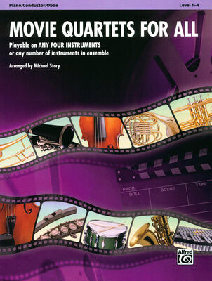 Alfred Music Publishing Movie Quartets for All Piano