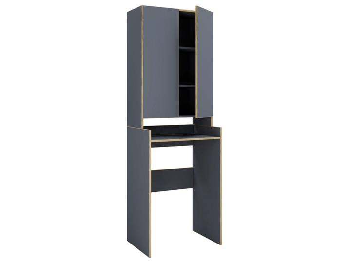 Mid.you Waschmaschinenschrank, Anthrazit, Holzwerkstoff, 67x200x48 cm, Waschküche, Waschmaschinenschrank