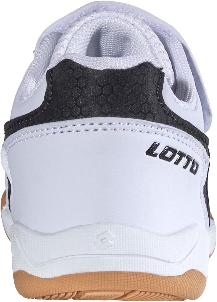 Hallenschuh LOTTO, Jungen, Gr. 31, weiß (weiß, schwarz), Synthetik, Schuhe Hallenschuh, - auch für den Hallensport