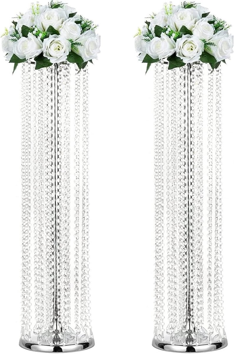 Luxe Crystal Bloem Stand voor Bruiloft en Evenement Decoratie