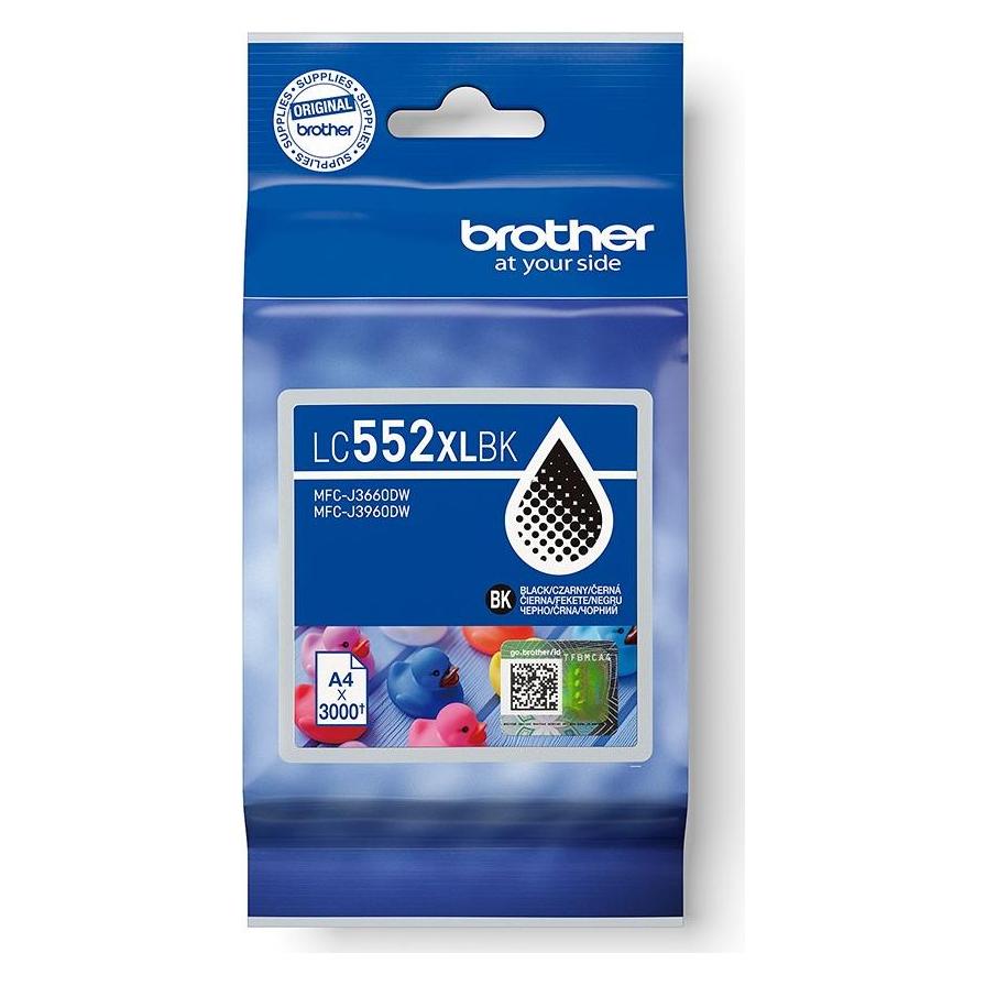 Brother Original Ink LC552XLBK, black, 3000S (LC552XLBK)