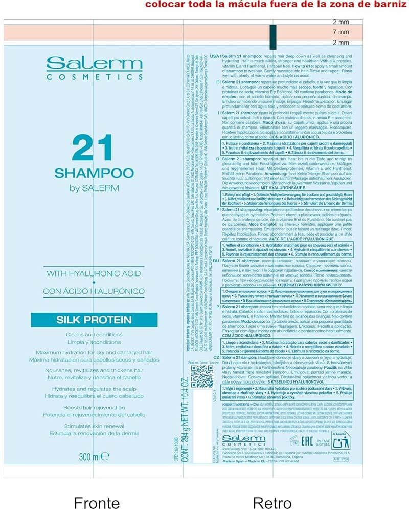 Salerm 21 Shampoo Silk Protein 300ml