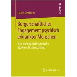 Bürgerschaftliches Engagement psychisch erkrankter Menschen, Fachbücher von Heike Stecklum