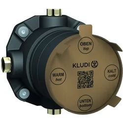 Kludi, Zubehör Sanitärinstallation, Unterputz Rohbau-Set, Grundkörper für KLUDI Brausen-, Wannen- und Thermostat-Fertigsets