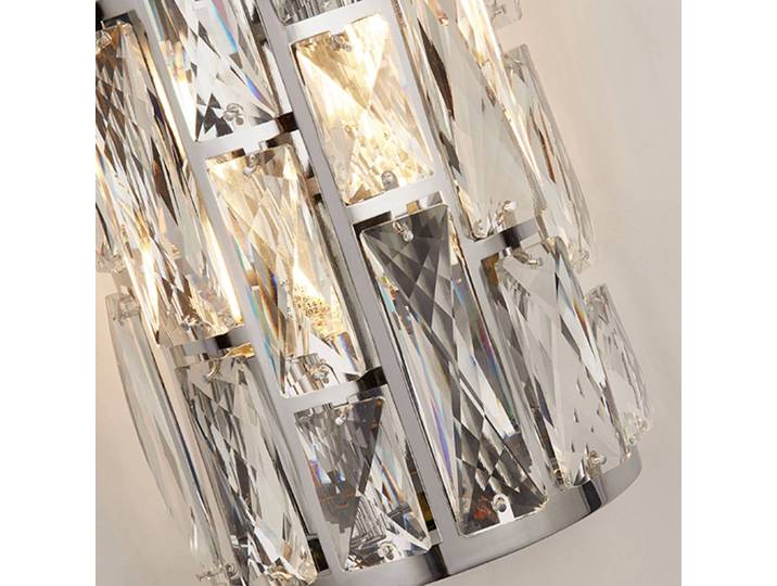 Searchlight Kristall Wandleuchte Bijou, dimmbar, klar / transparent, für Wohn- / Esszimmer, Kristall