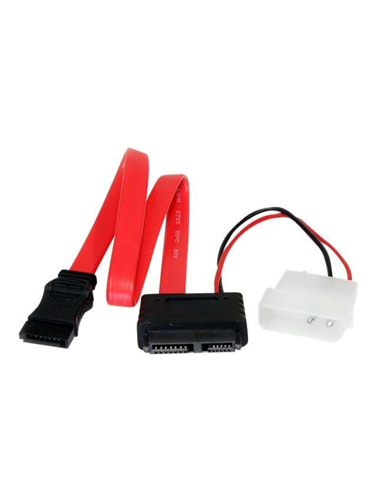 StarTech.com Slimline SATA zu SATA mit LP4 Strom Kabel Adapter