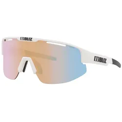 Bliz Sportbrille Matrix Small matt weiß coral / orange mirror blue