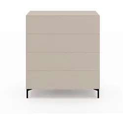 Create Kommode mit 4 Schubkästen Stone Rundfuß