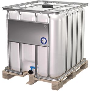 Werit IBC-Container 1000 Liter, 100 x 120 x 116cm, mit Auslaufventil