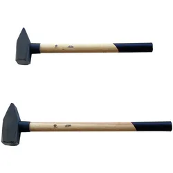 Vago-Tools 2  tlg Set Schlosserhammer Holzstiel 3/4 kg