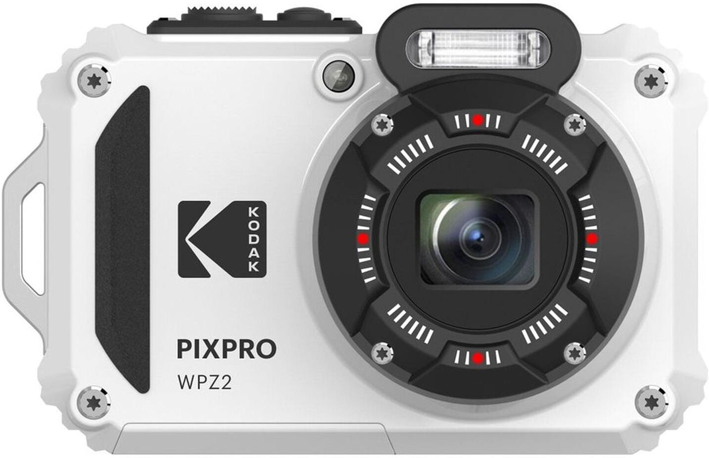 Kodak Kompaktkamera "PixPro WPZ2", weiss (weiß), B:9,5cm H:6,3cm T:2,5cm, Fotokameras, Kompaktkamera weiß Einheitsgröße