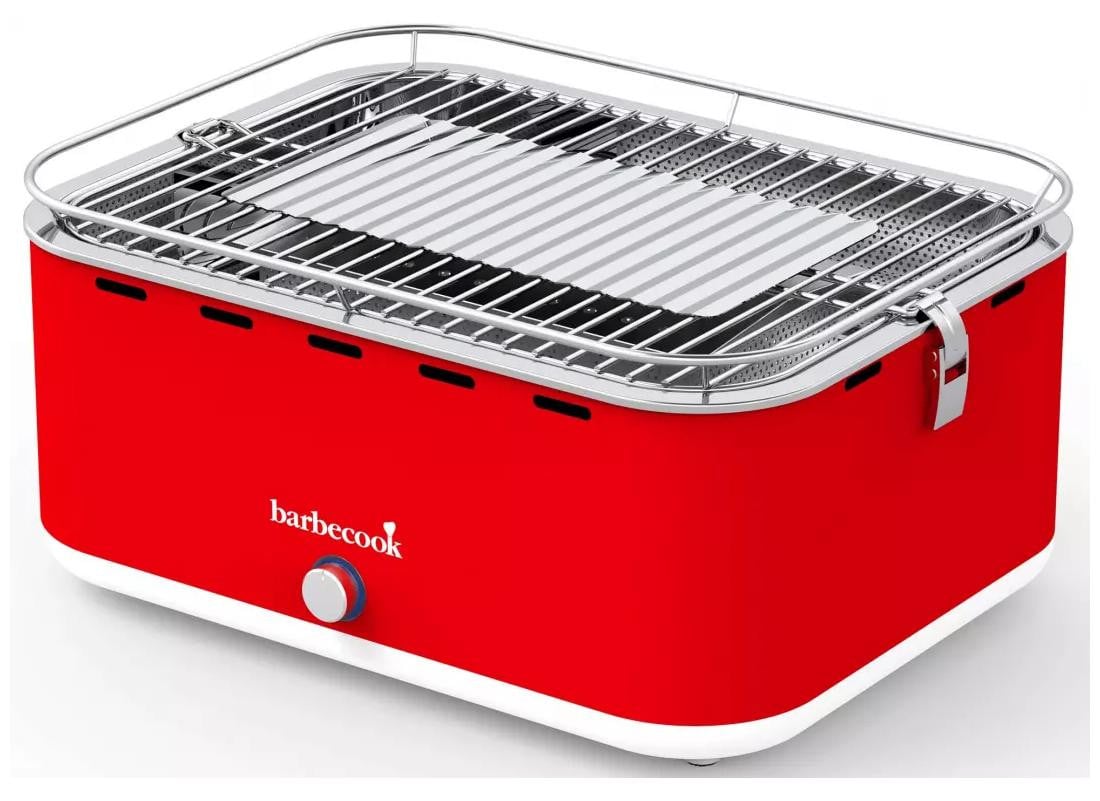 Barbecook CARLOCHILIPEPPER Draagbare houtskoolgrill voor tafelgebruik B/D/H: 38,5 x 28,5 cm